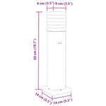 Casa si Gradina - Corpuri si surse de iluminat - Iluminat exterior - Felinare - Lampa de podea de exterior cu priza, negru, 50 cm, aluminiu - Infinity.ro