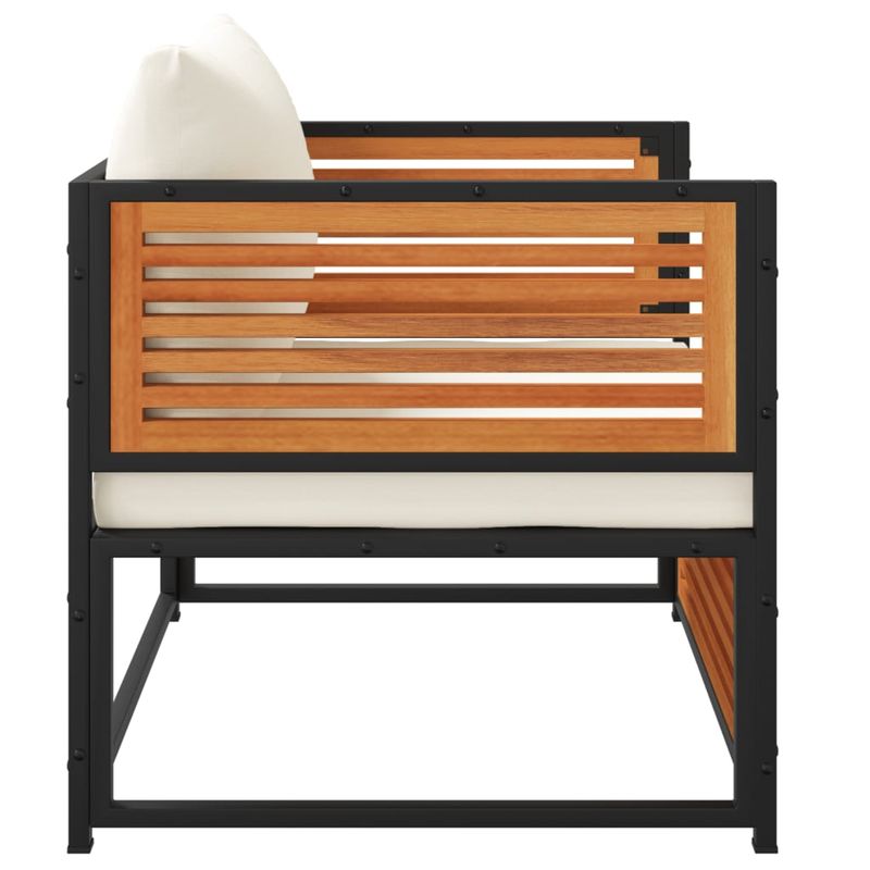 Casa si Gradina - Gradina si terasa - Mobilier exterior - Canapele si fotolii gradina - Scaun de gradina cu perne, lemn masiv de acacia - Infinity.ro