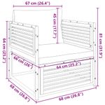 Casa si Gradina - Gradina si terasa - Mobilier exterior - Canapele si fotolii gradina - Scaun de gradina cu perne, lemn masiv de acacia - Infinity.ro