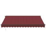 Casa si Gradina - Gradina si terasa - Umbrele si pavilioane - Umbrele - Copertina retractabila automat, visiniu, 400x350 cm - Infinity.ro