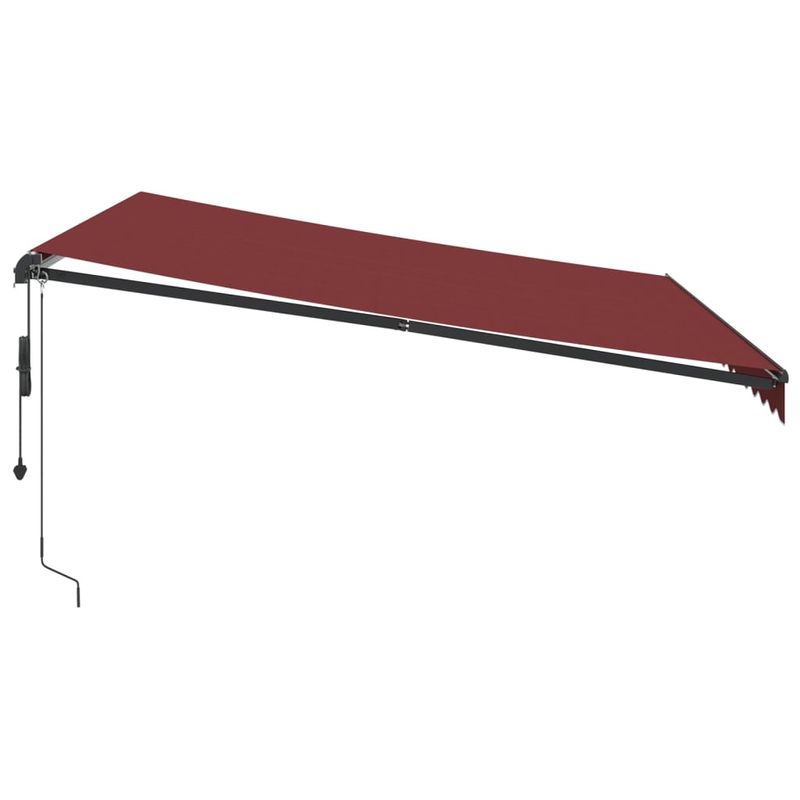 Casa si Gradina - Gradina si terasa - Umbrele si pavilioane - Umbrele - Copertina retractabila automat, visiniu, 400x350 cm - Infinity.ro