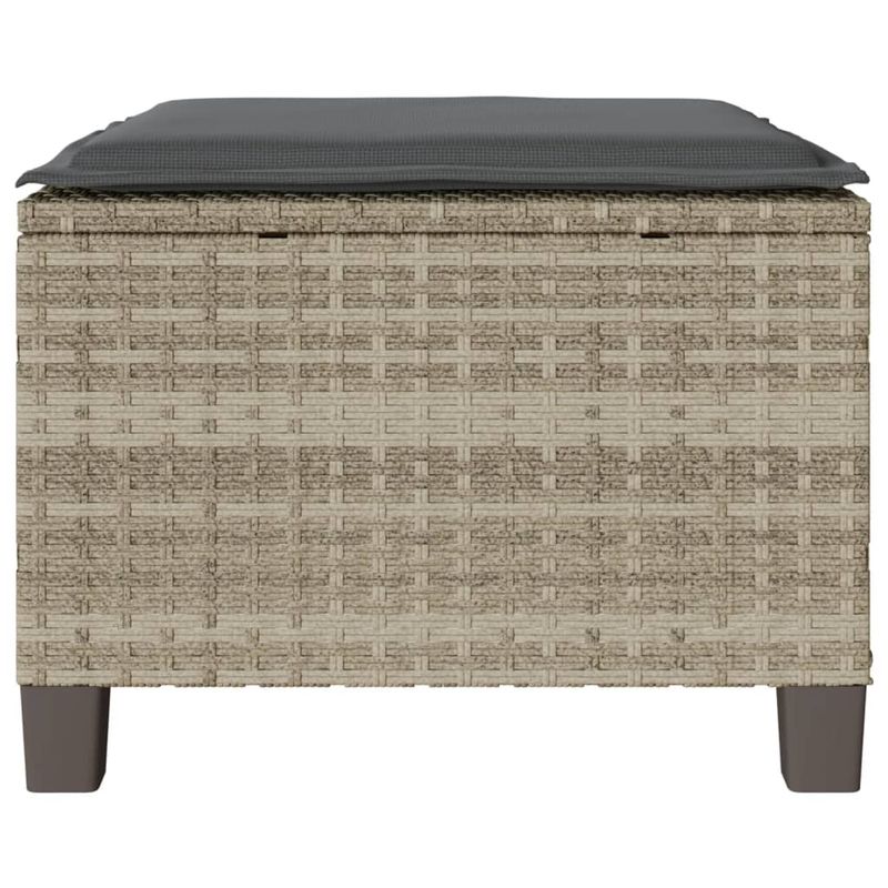 Casa si Gradina - Gradina si terasa - Mobilier exterior - Seturi mobila gradina - Set bistro cu perne, 3 piese, gri deschis, poliratan - Infinity.ro