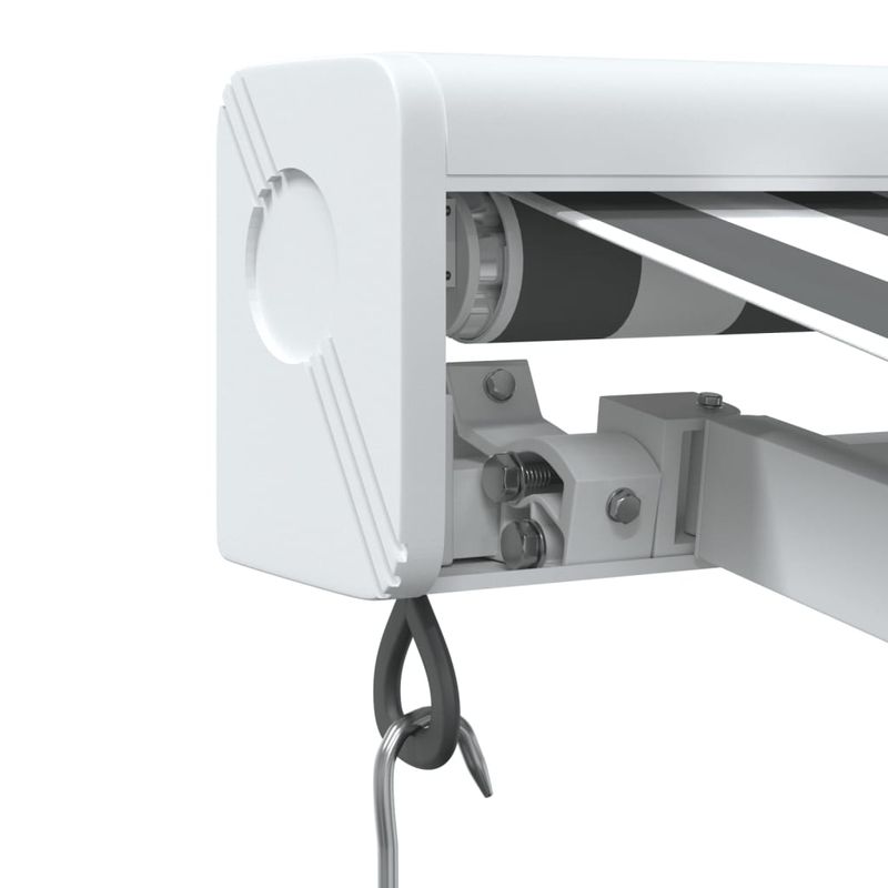 Casa si Gradina - Gradina si terasa - Umbrele si pavilioane - Pavilioane - Copertina retractabila antracit/alb, 4x3 m, textil/aluminiu - Infinity.ro