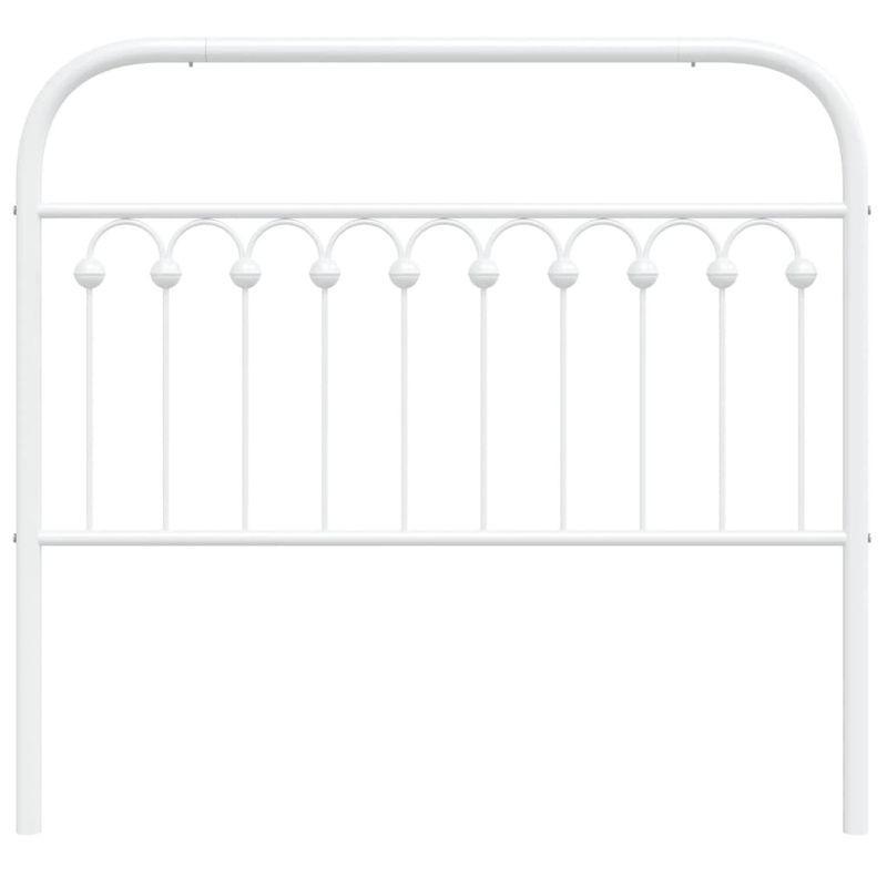 Casa si Gradina - Mobilier - Paturi si accesorii - Accesorii paturi - Tablie de pat metalica, alb, 107 cm - Infinity.ro