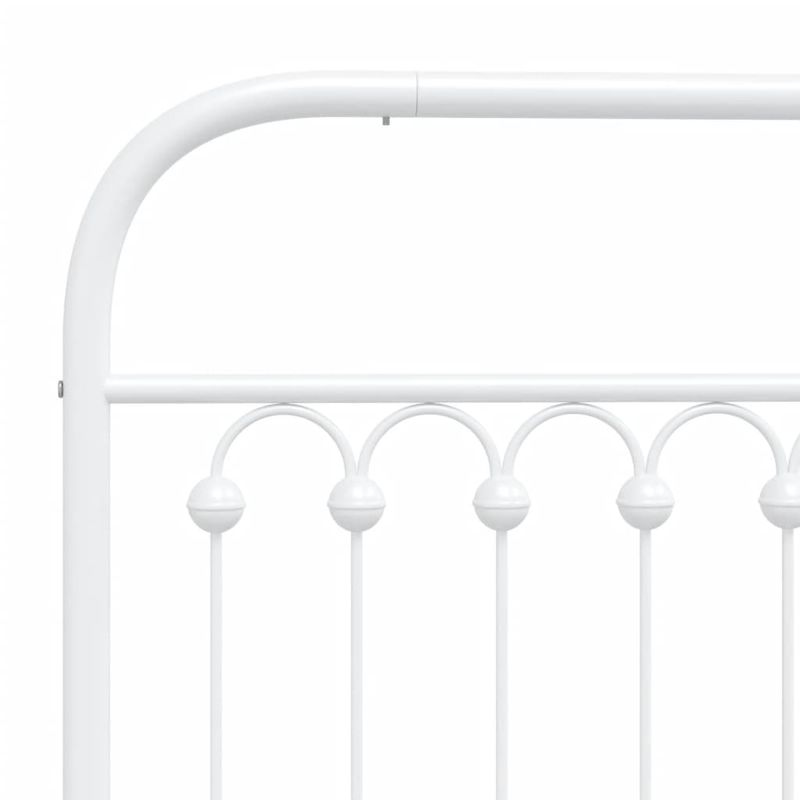 Casa si Gradina - Mobilier - Paturi si accesorii - Accesorii paturi - Tablie de pat metalica, alb, 180 cm - Infinity.ro