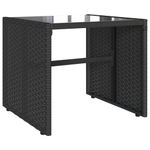 Casa si Gradina - Gradina si terasa - Mobilier exterior - Seturi mobila gradina - Set mobilier de gradina cu perne, 4 piese, negru, poliratan - Infinity.ro