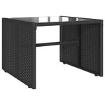 Casa si Gradina - Gradina si terasa - Mobilier exterior - Seturi mobila gradina - Set mobilier de gradina cu perne, 4 piese, negru, poliratan - Infinity.ro