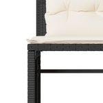 Casa si Gradina - Gradina si terasa - Mobilier exterior - Seturi mobila gradina - Set mobilier de gradina cu perne, 4 piese, negru, poliratan - Infinity.ro