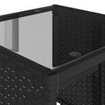 Casa si Gradina - Gradina si terasa - Mobilier exterior - Seturi mobila gradina - Set mobilier de gradina cu perne, 4 piese, negru, poliratan - Infinity.ro