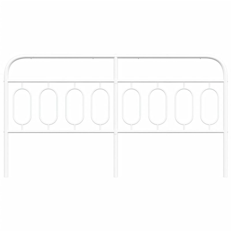 Casa si Gradina - Mobilier - Paturi si accesorii - Accesorii paturi - Tablie de pat metalica, alb, 160 cm - Infinity.ro