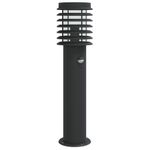 Casa si Gradina - Corpuri si surse de iluminat - Iluminat exterior - Felinare - Lampa exterioara de podea cu senzor, negru, 60 cm, otel inox - Infinity.ro