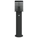 Casa si Gradina - Corpuri si surse de iluminat - Iluminat exterior - Felinare - Lampa exterioara de podea cu senzor, negru, 60 cm, otel inox - Infinity.ro