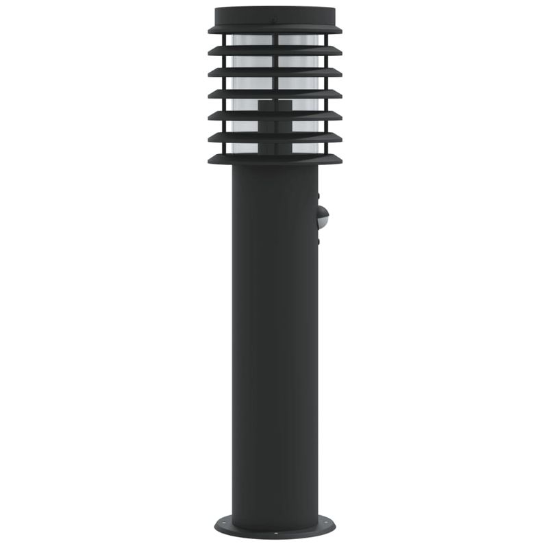 Casa si Gradina - Corpuri si surse de iluminat - Iluminat exterior - Felinare - Lampa exterioara de podea cu senzor, negru, 60 cm, otel inox - Infinity.ro