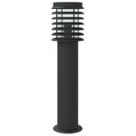 Casa si Gradina - Corpuri si surse de iluminat - Iluminat exterior - Felinare - Lampa exterioara de podea cu senzor, negru, 60 cm, otel inox - Infinity.ro