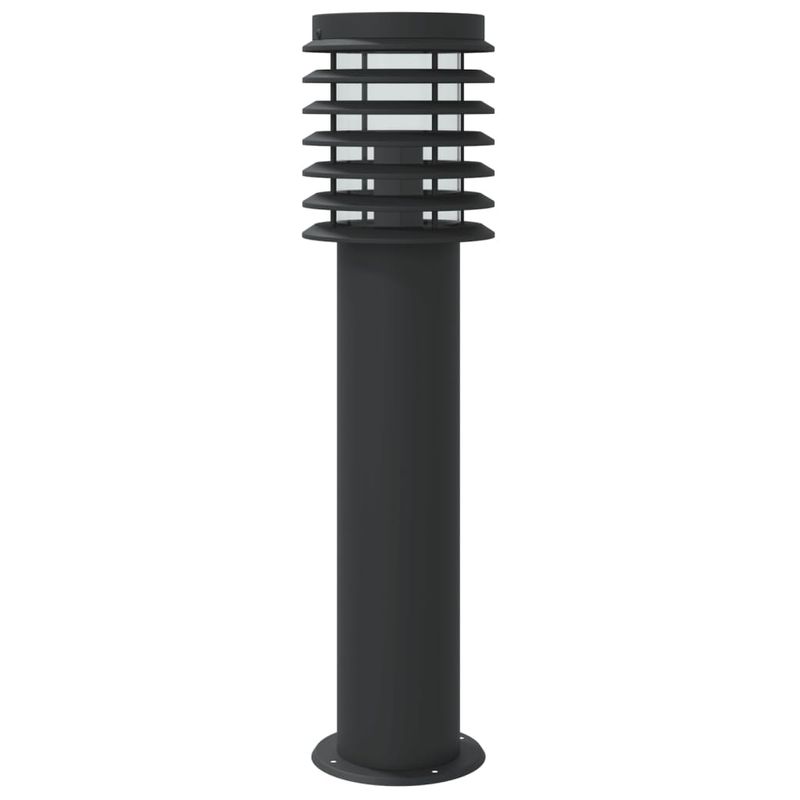 Casa si Gradina - Corpuri si surse de iluminat - Iluminat exterior - Felinare - Lampa exterioara de podea cu senzor, negru, 60 cm, otel inox - Infinity.ro