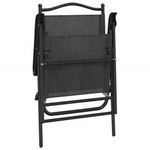Casa si Gradina - Gradina si terasa - Mobilier exterior - Scaune si sezlonguri gradina - Scaune pliante de gradina, 2 buc., gri melange, otel/textilene - Infinity.ro