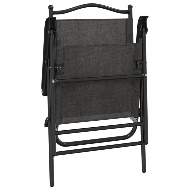 Casa si Gradina - Gradina si terasa - Mobilier exterior - Scaune si sezlonguri gradina - Scaune pliante de gradina, 2 buc., gri melange, otel/textilene - Infinity.ro