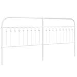 Casa si Gradina - Mobilier - Paturi si accesorii - Accesorii paturi - Tablie de pat metalica, alb, 200 cm - Infinity.ro