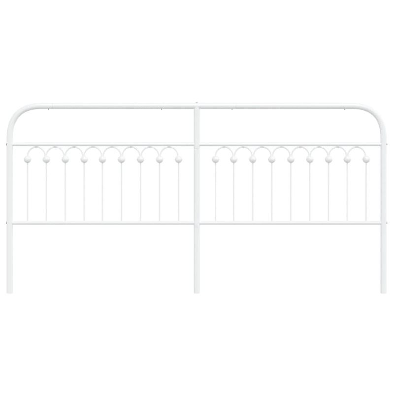 Casa si Gradina - Mobilier - Paturi si accesorii - Accesorii paturi - Tablie de pat metalica, alb, 200 cm - Infinity.ro