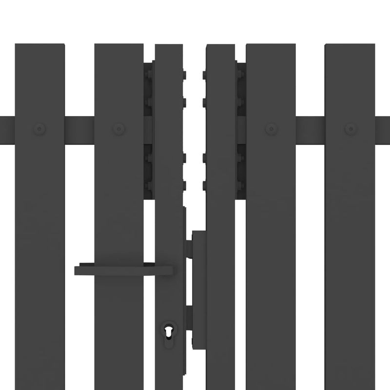 Casa si Gradina - Constructii - Usi interior, exterior si garaj - Usi garaj - Poarta de gard gradina, antracit, 4 x 1,5 m, otel - Infinity.ro