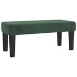 Casa si Gradina - Mobilier - Canapele si coltare - Banchete - Banca, verde inchis, 70x30x30 cm, catifea - Infinity.ro