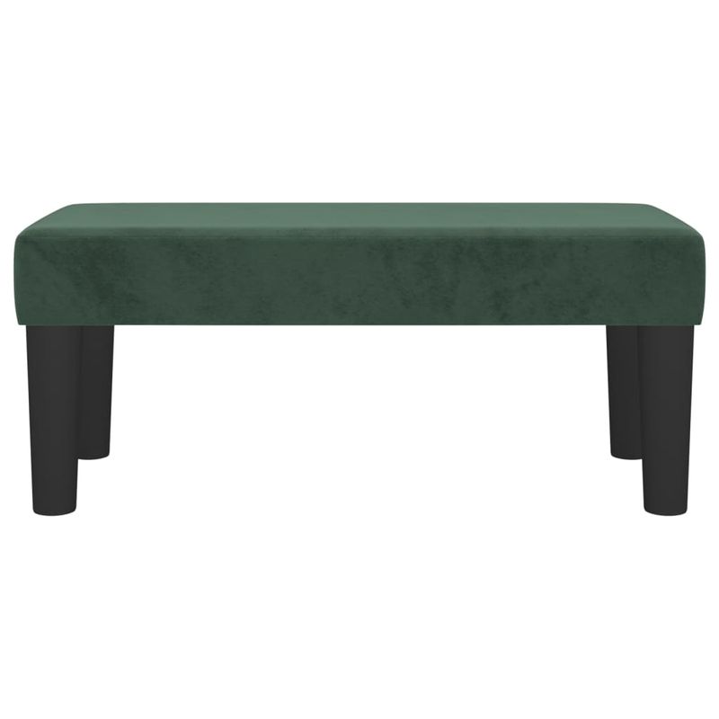 Casa si Gradina - Mobilier - Canapele si coltare - Banchete - Banca, verde inchis, 70x30x30 cm, catifea - Infinity.ro