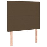 Casa si Gradina - Mobilier - Paturi si accesorii - Paturi - Pat box spring cu saltea, maro inchis, 90x190 cm, textil - Infinity.ro