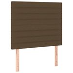 Casa si Gradina - Mobilier - Paturi si accesorii - Paturi - Cadru de pat cu tablie, maro inchis, 90x200 cm, textil - Infinity.ro