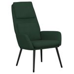 Casa si Gradina - Mobilier - Scaune si fotolii - Fotolii - Fotoliu de relaxare cu taburet, verde inchis, catifea - Infinity.ro