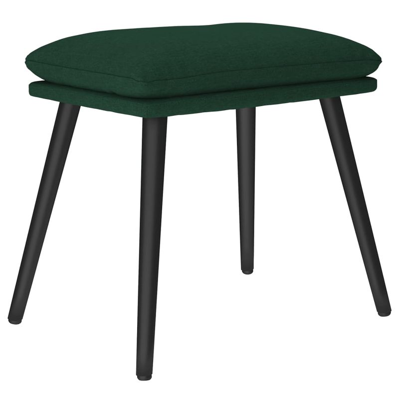 Casa si Gradina - Mobilier - Scaune si fotolii - Fotolii - Fotoliu de relaxare cu taburet, verde inchis, catifea - Infinity.ro