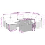 Casa si Gradina - Gradina si terasa - Mobilier exterior - Seturi mobila gradina - Set canapele de gradina, 8 piese, cu perne, bej, poliratan - Infinity.ro