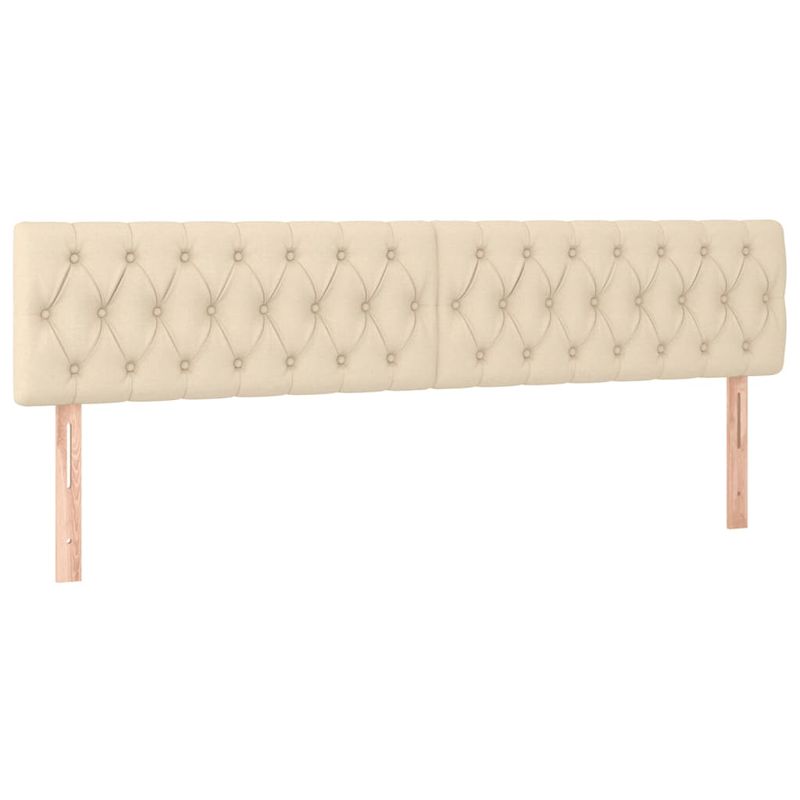 Casa si Gradina - Mobilier - Paturi si accesorii - Paturi - Pat continental cu saltea, crem, 120x190 cm, textil - Infinity.ro