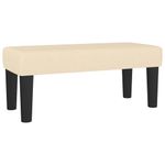 Casa si Gradina - Mobilier - Paturi si accesorii - Paturi - Pat continental cu saltea, crem, 120x190 cm, textil - Infinity.ro
