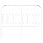 Casa si Gradina - Mobilier - Paturi si accesorii - Accesorii paturi - Tablie de pat metalica, alb, 120 cm - Infinity.ro