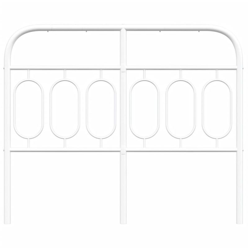 Casa si Gradina - Mobilier - Paturi si accesorii - Accesorii paturi - Tablie de pat metalica, alb, 120 cm - Infinity.ro