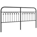 Casa si Gradina - Mobilier - Paturi si accesorii - Accesorii paturi - Tablie de pat metalica, negru, 180 cm - Infinity.ro
