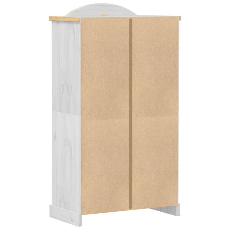 Casa si Gradina - Mobilier - Dulapuri si sifoniere - Sifoniere - Sifonier „Corona”, alb, 102x52x186 cm, lemn masiv de pin - Infinity.ro