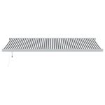 Casa si Gradina - Gradina si terasa - Umbrele si pavilioane - Pavilioane - Copertina retractabila antracit/alb, 5x3 m, textil/aluminiu - Infinity.ro