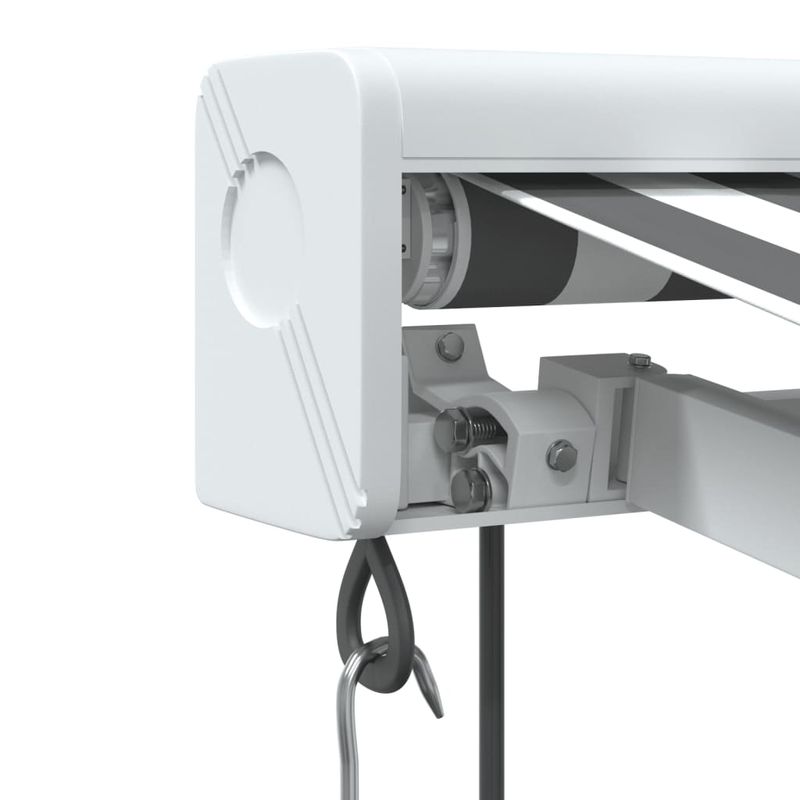 Casa si Gradina - Gradina si terasa - Umbrele si pavilioane - Pavilioane - Copertina retractabila antracit/alb, 5x3 m, textil/aluminiu - Infinity.ro