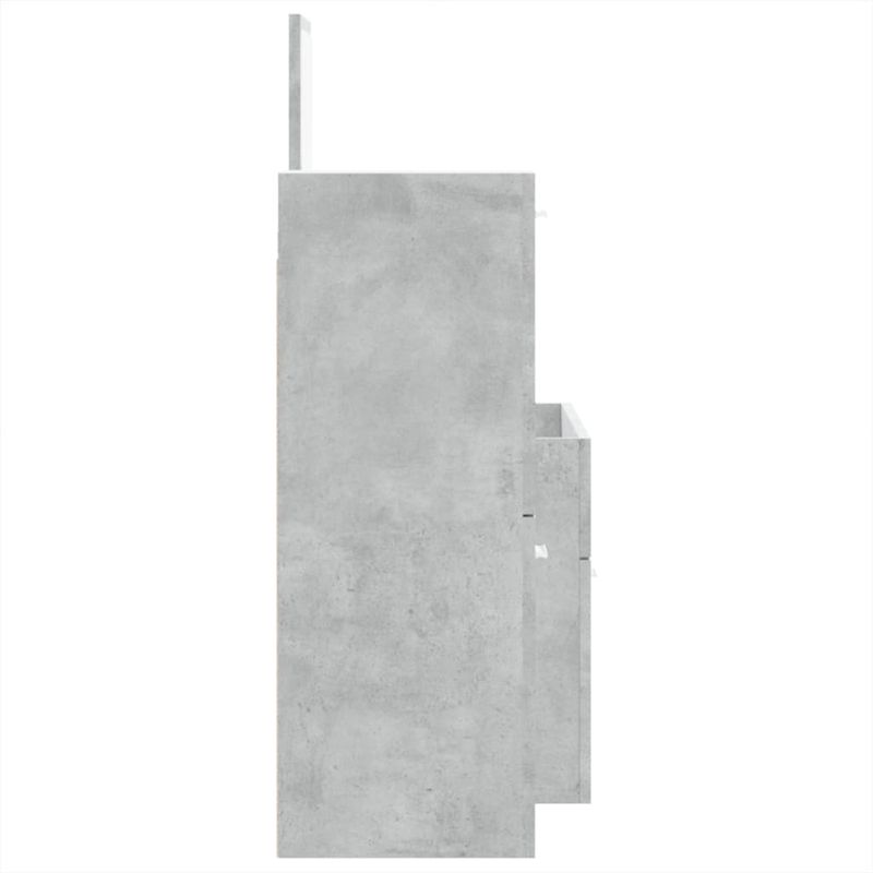 Casa si Gradina - Mobilier - Seturi de mobilier - Seturi baie - Set mobilier de baie, 3 piese, gri beton, lemn compozit - Infinity.ro