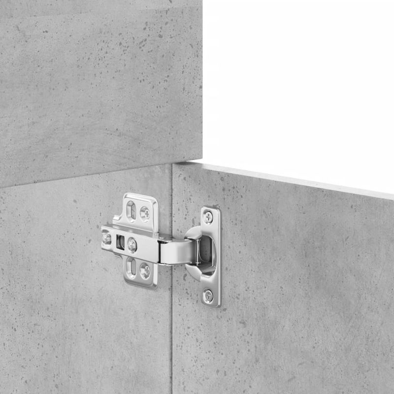 Casa si Gradina - Mobilier - Seturi de mobilier - Seturi baie - Set mobilier de baie, 3 piese, gri beton, lemn compozit - Infinity.ro