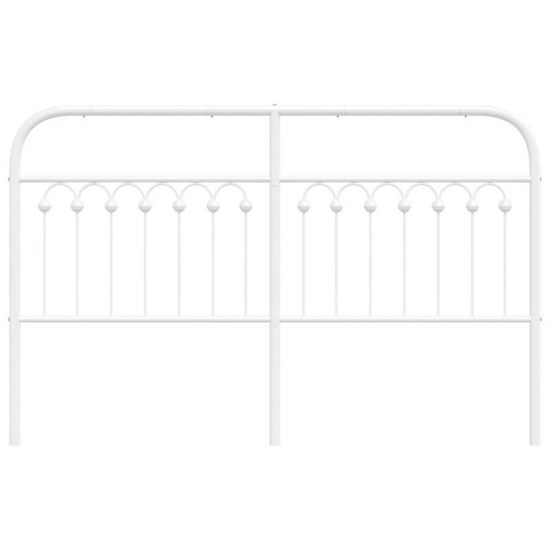 Casa si Gradina - Mobilier - Paturi si accesorii - Accesorii paturi - Tablie de pat metalica, alb, 150 cm - Infinity.ro