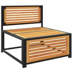 Casa si Gradina - Gradina si terasa - Mobilier exterior - Canapele si fotolii gradina - Canapea de gradina fara cotiere, cu perne, lemn masiv acacia - Infinity.ro