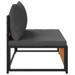 Casa si Gradina - Gradina si terasa - Mobilier exterior - Canapele si fotolii gradina - Canapea de gradina fara cotiere, cu perne, lemn masiv acacia - Infinity.ro