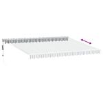 Casa si Gradina - Gradina si terasa - Umbrele si pavilioane - Pavilioane - Copertina retractabila antracit/alb, 4,5x3 m, textil/aluminiu - Infinity.ro