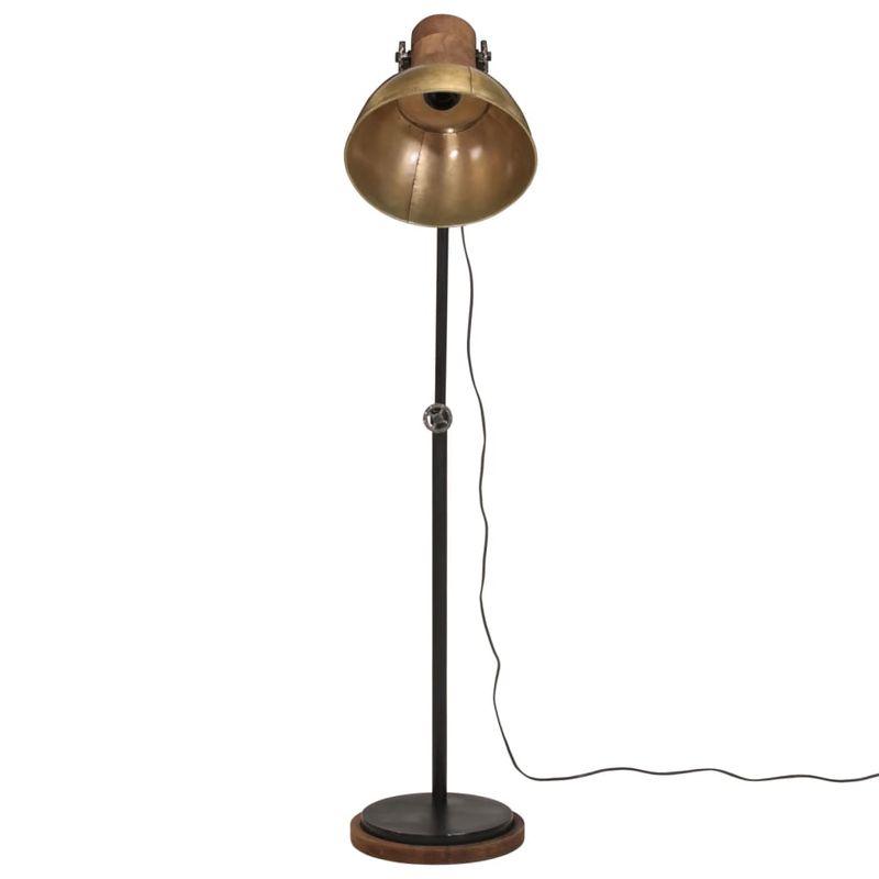Casa si Gradina - Corpuri si surse de iluminat - Veioze si lampi - Lampi de veghe - Lampa de podea 25 W, alama antichizata, 30x30x100-150 cm, E27 - Infinity.ro