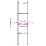 Casa si Gradina - Gradinarit si plante - Plante si ghivece - Ghivece si suporturi - Suport pentru rosii, 8 buc., 154 cm, otel si PP - Infinity.ro