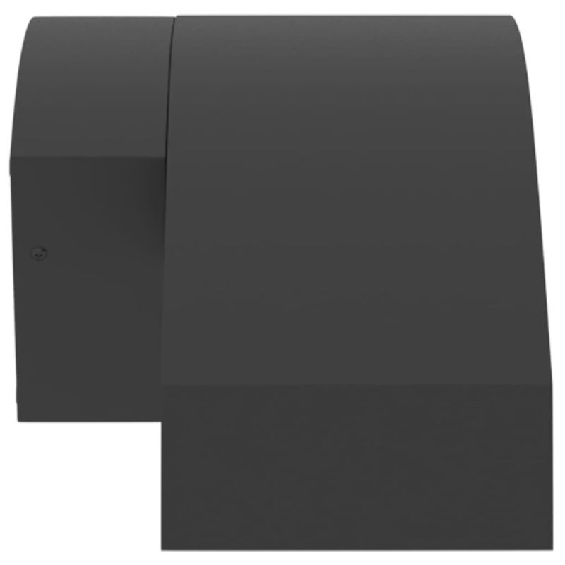 Casa si Gradina - Corpuri si surse de iluminat - Iluminat exterior - Felinare - Lampi exterioare de perete cu LED 2 buc. negru, aluminiu turnat - Infinity.ro
