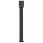 Casa si Gradina - Corpuri si surse de iluminat - Iluminat exterior - Felinare - Lampi de podea de exterior 3 buc. negru 110 cm otel inoxidabil - Infinity.ro