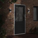 Casa si Gradina - Corpuri si surse de iluminat - Iluminat exterior - Felinare - Lampa exterioara de perete, negru, otel inoxidabil - Infinity.ro